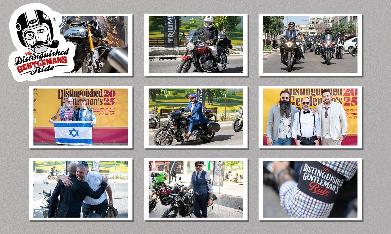 A second printed set of Distinguished Gentleman’s Ride 2025 event photographs